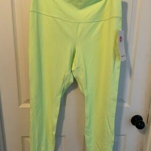 lululemon athletica Neon Yellow Leggings